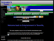 Tablet Screenshot of entertainmentintenerife.com